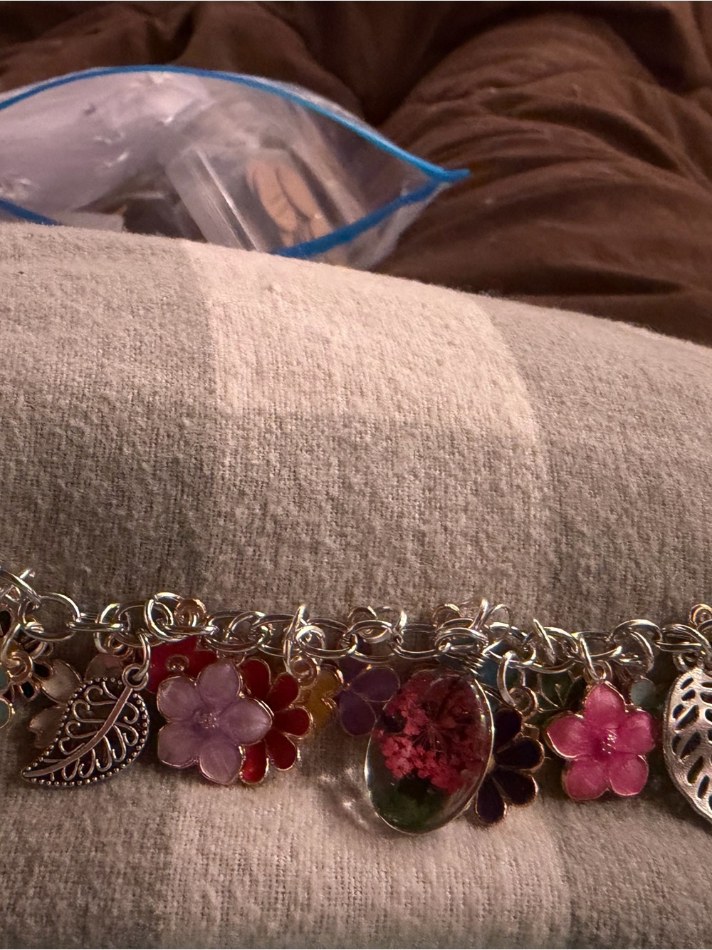 Floral Charm Bracelet